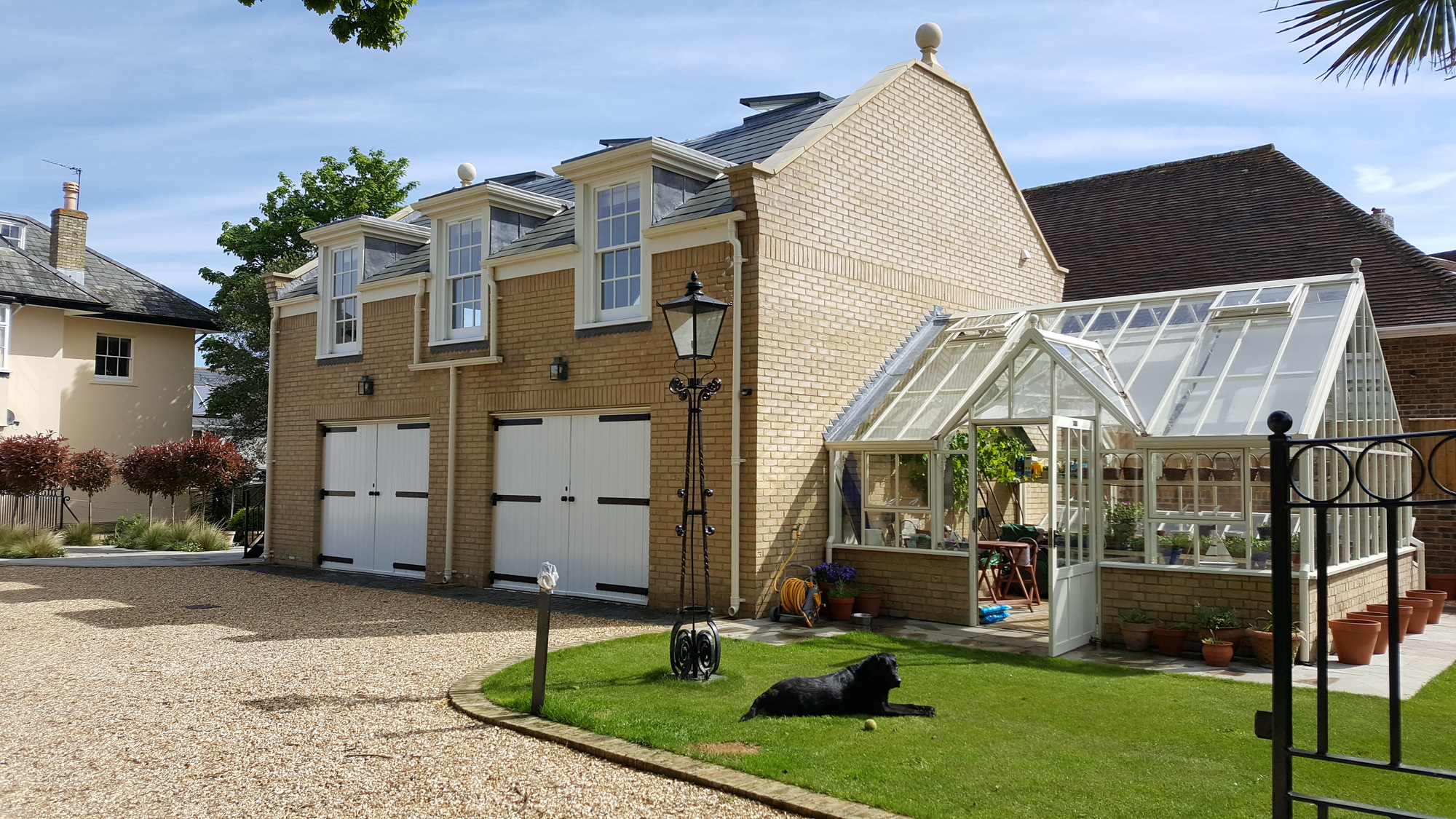 New boathouse and glasshouse with landscaping in Seaview