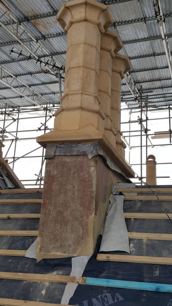 New chimney pots handmade on site